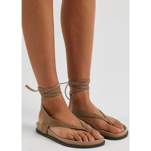 A.EMERY Brown Suede Sandals - US 10 - Picture 5 of 7